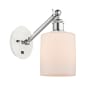Innovations Lighting Cobbleskill 13" Tall Wall Sconce White and Polished Chrome / Matte White
