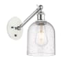 Innovations Lighting Bella 10" Tall Wall Sconce White Polished Chrome / Seedy