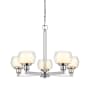 Innovations Lighting Cairo 5 Light 20" Wide Chandelier Polished Chrome / White / Clear