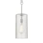 Innovations Lighting Wexford 8" Wide Mini Pendant Brushed Satin Nickel / Clear Basket Weave