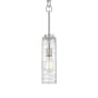 Innovations Lighting Wexford 4" Wide Mini Pendant Brushed Satin Nickel / Clear Deco Swirl