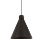 Innovations Lighting Newton Cone 18" Wide Pendant Matte Black / Matte Black