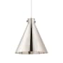 Innovations Lighting Newton Cone 18" Wide Pendant Polished Nickel / Polished Nickel