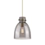 Innovations Lighting Newton Bell 10" Wide Pendant Brushed Brass / Plated Smoke