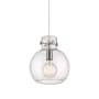 Innovations Lighting Newton Sphere 10" Wide Pendant Satin Nickel / Seedy