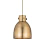 Innovations Lighting Newton Bell 8" Wide Mini Pendant Brushed Brass / Brushed Brass