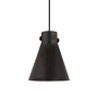 Innovations Lighting Newton Cone 8" Wide Mini Pendant Matte Black / Matte Black