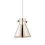 Innovations Lighting Newton Cone 8" Wide Mini Pendant Polished Nickel / Polished Nickel