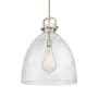 Innovations Lighting Newton Bell 18" Wide Pendant Brushed Brass / Seedy