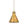Innovations Lighting Newton Cone 18" Wide Suspension Pendant Brushed Brass