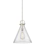 Innovations Lighting Newton Cone 18" Wide Pendant Champagne Bronze / Seedy