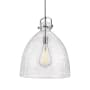 Innovations Lighting Newton Bell 18" Wide Pendant Polished Nickel / Seedy