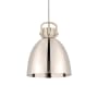 Innovations Lighting Newton Bell 14" Wide Pendant Polished Nickel / Polished Nickel