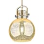 Innovations Lighting Newton Sphere 10" Wide Arched-Frame Mini Pendant with Mercury Glass Shade Brushed Brass