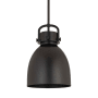 Innovations Lighting Newton Bell 10" Wide Pendant Matte Black / Matte Black