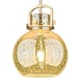 Innovations Lighting Newton Sphere 10" Wide Arched-Frame Mini Pendant with Mercury Glass Shade Champagne Bronze