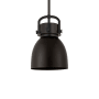 Innovations Lighting Newton Bell 8" Wide Suspension Mini Pendant Matte Black / Matte Black