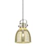 Innovations Lighting Newton Bell 1 Light 8" Wide Suspension Mini Pendant Polished Nickel / Mercury
