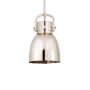 Innovations Lighting Newton Bell 8" Wide Suspension Mini Pendant Polished Nickel / Polished Nickel