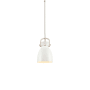 Innovations Lighting Newton Bell 8" Wide Suspension Mini Pendant Polished Nickel