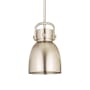 Innovations Lighting Newton Bell 8" Wide Suspension Mini Pendant Satin Nickel / Satin Nickel