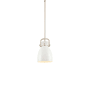 Innovations Lighting Newton Bell 8" Wide Suspension Mini Pendant Satin Nickel