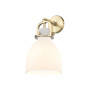 Innovations Lighting Newton Bell 5" Tall Wall Sconce Brushed Brass