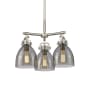 Innovations Lighting Newton Bell 3 Light 20" Wide Pendant Satin Nickel / Plated Smoke