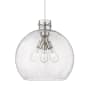 Innovations Lighting Newton Sphere 3 Light 18" Wide Pendant Satin Nickel / Seedy