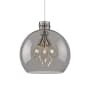Innovations Lighting Newton Sphere 3 Light 18" Wide Pendant Satin Nickel / Plated Smoke
