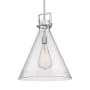 Innovations Lighting Newton Cone 18" Wide Pendant Satin Nickel / Seedy