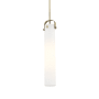Innovations Lighting Pilaster 5" Wide Mini Pendant Brushed Brass / Matte White
