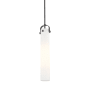 Innovations Lighting Pilaster 5" Wide Mini Pendant Matte Black / Matte White