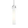 Innovations Lighting Pilaster 5" Wide Mini Pendant Polished Nickel / Matte White