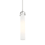 Innovations Lighting Pilaster 5" Wide Mini Pendant Satin Nickel / Matte White