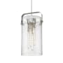 Innovations Lighting Pilaster 4 Light 13" Wide Pendant Satin Nickel / Seedy