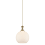 Innovations Lighting Astor 10" Wide Pendant Brushed Brass / Matte White