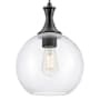 Innovations Lighting Astor 10" Wide Cord Hung Mini Pendant with Clear Glass Shade Matte Black