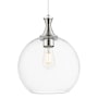 Innovations Lighting Astor 12" Wide Cord Hung Pendant with Clear Glass Shade Polished Nickel