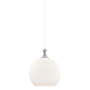 Innovations Lighting Astor 14" Wide Pendant Satin Nickel / Matte White