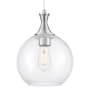 Innovations Lighting Astor 10" Wide Cord Hung Mini Pendant with Clear Glass Shade Satin Nickel
