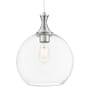 Innovations Lighting Astor 12" Wide Cord Hung Pendant with Clear Glass Shade Satin Nickel