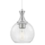 Innovations Lighting Astor 8" Wide Cord Hung Mini Pendant with Clear Glass Shade Satin Nickel