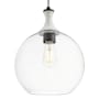 Innovations Lighting Astor 12" Wide Rope Detailed Cord Hung Pendant with Clear Glass Shade Matte Black