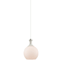 Innovations Lighting Astor 8" Wide Mini Pendant Satin Nickel / Matte White