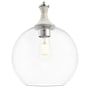 Innovations Lighting Astor 12" Wide Rope Detailed Cord Hung Pendant with Clear Glass Shade Satin Nickel
