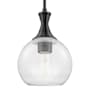 Innovations Lighting Astor 8" Wide Mini Pendant with Clear Glass Shade Matte Black