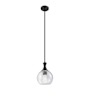 Innovations Lighting Astor 8" Wide Mini Pendant Matte Black / Seedy
