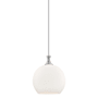 Innovations Lighting Astor 14" Wide Pendant Satin Nickel / Matte White