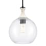Innovations Lighting Astor 10" Wide Rope Detailed Mini Pendant with Clear Glass Shade Matte Black